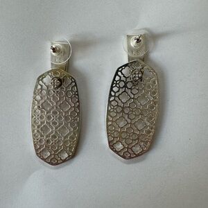 Kendra Scott Silver Drop Earrings